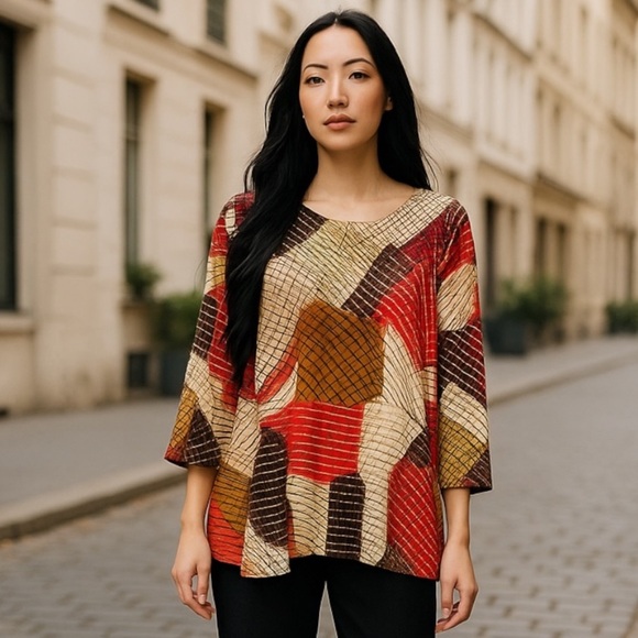 𝅺rafaella Asymmetrical Long Sleeve XLP - Picture 1 of 10
